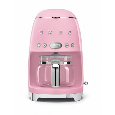 SMEG 50'S Style Retro Pembe Filtre Kahve Makinesi 