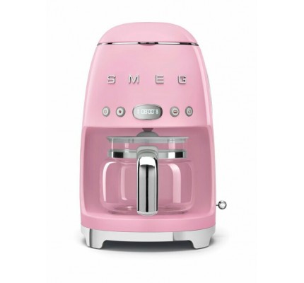 SMEG 50'S Style Retro Pembe Filtre Kahve Makinesi 