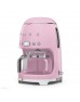 SMEG 50'S Style Retro Pembe Filtre Kahve Makinesi 