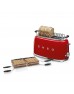 SMEG 50'S Style Retro Kırmızı 4x Ekmek Kızartma Makinesi