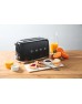 SMEG 50'S Style Retro Siyah 4x Ekmek Kızartma Makinesi