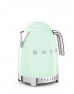 SMEG 50'S Style Retro Pastel Yeşil Isı Ayarlı Kettle