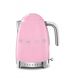 SMEG 50'S Style Retro Pembe Isı Ayarlı Kettle