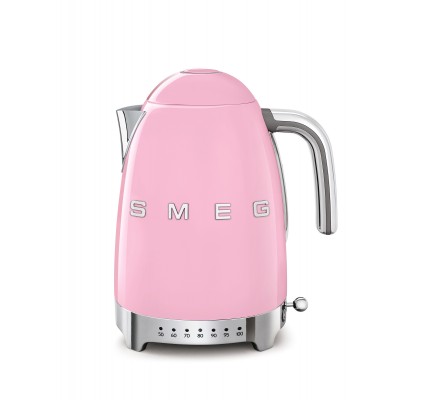 SMEG 50'S Style Retro Pembe Isı Ayarlı Kettle