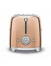 SMEG 50'S Style Retro Rose Gold 2x Ekmek Kızartma Makinesi