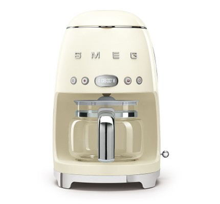 SMEG 50'S Style Retro Krem Filtre Kahve Makinesi 