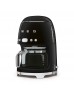 SMEG 50'S Style Retro Siyah Filtre Kahve Makinesi 