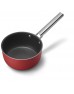 Smeg Cookware Yapışmaz Sos Tenceresi Cam Kapaklı Kırmızı