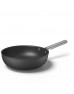 Smeg Cookware 50's Style Siyah Wok Tava - 30 cm