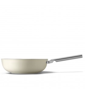 Smeg Cookware 50's Style Krem Wok Tava - 30 cm