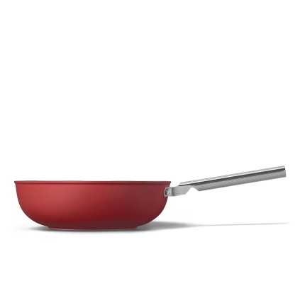 Smeg Cookware 50's Style Kırmızı Wok Tava - 30 cm