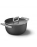 SMEG Cookware 50'S Style Siyah Tencere - 24 cm