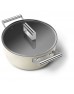 SMEG Cookware 50'S Style Krem Tencere - 24 cm
