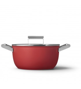 SMEG Cookware 50'S Style Kırmızı Tencere - 24 cm