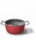 SMEG Cookware 50'S Style Kırmızı Tencere - 24 cm