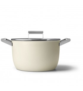 SMEG Cookware 50'S Style Krem Tencere - 26 cm