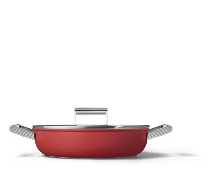 SMEG Cookware 50'S Style Kırmızı Pilav Tenceresi - 28 cm