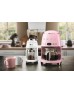 SMEG 50'S Style Retro Pembe Filtre Kahve Makinesi 