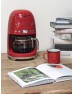 SMEG 50'S Style Retro Kırmızı Filtre Kahve Makinesi 