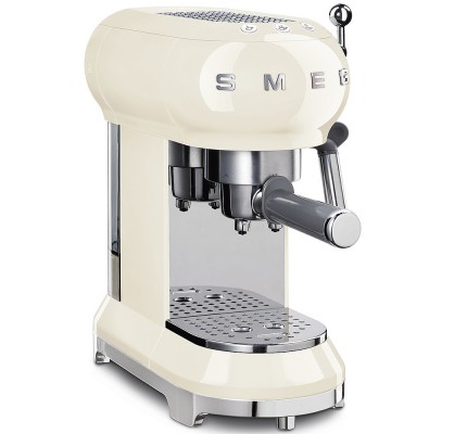 SMEG 50'S Style Retro Krem Espresso Makinesi