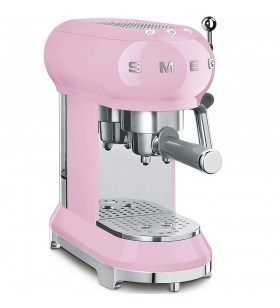 SMEG 50'S Style Retro Pembe Espresso Kahve Makinesi