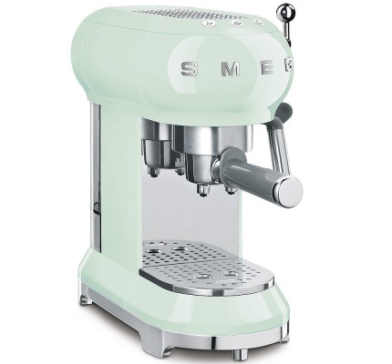 SMEG 50'S Style Retro Pastel Yeşil Espresso Kahve Makinesi