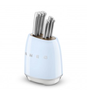 Smeg Standlı Bıçak Seti Mavi