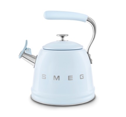 Smeg Düdüklü Ocak Üstü Retro Su Isıtıcı Mavi