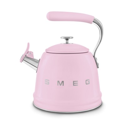 Smeg Düdüklü Ocak Üstü Retro Su Isıtıcı Pembe