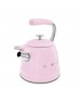 Smeg Düdüklü Ocak Üstü Retro Su Isıtıcı Pembe