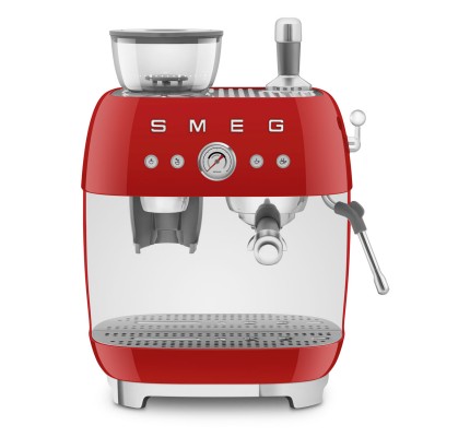 Smeg Öğütücülü Espresso Kahve Makinesi Kırmızı