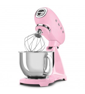 SMEG 50'S Style Retro Komple Pembe Gövde Stand Mikser