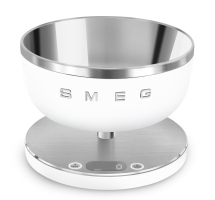 Smeg Dijital Mutfak Tartısı Mat Beyaz