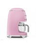 SMEG 50'S Style Retro Pembe Filtre Kahve Makinesi 