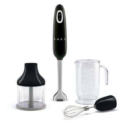 Smeg Aksesuarlı El Blender Seti Siyah