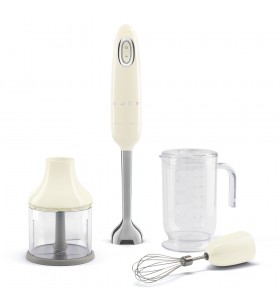 Smeg Aksesuarlı El Blender Seti Krem
