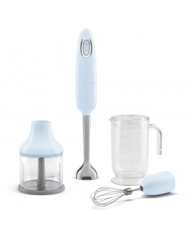 Smeg Aksesuarlı El Blender Seti Mavi