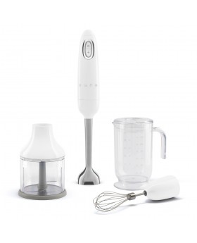 Smeg Aksesuarlı El Blender Seti Beyaz