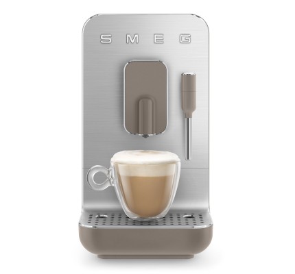 SMEG 50'S Style BCC02 Espresso Otomatik Kahve Makinesi Taupe Mat 