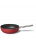 Smeg Cookware 50's Style Kırmızı Wok Tava - 30 cm