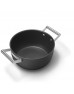 SMEG Cookware 50'S Style Siyah Tencere - 24 cm