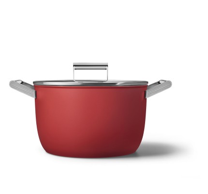SMEG Cookware 50'S Style Kırmızı Tencere - 26 cm